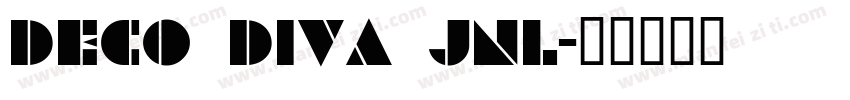 Deco Diva JNL字体转换